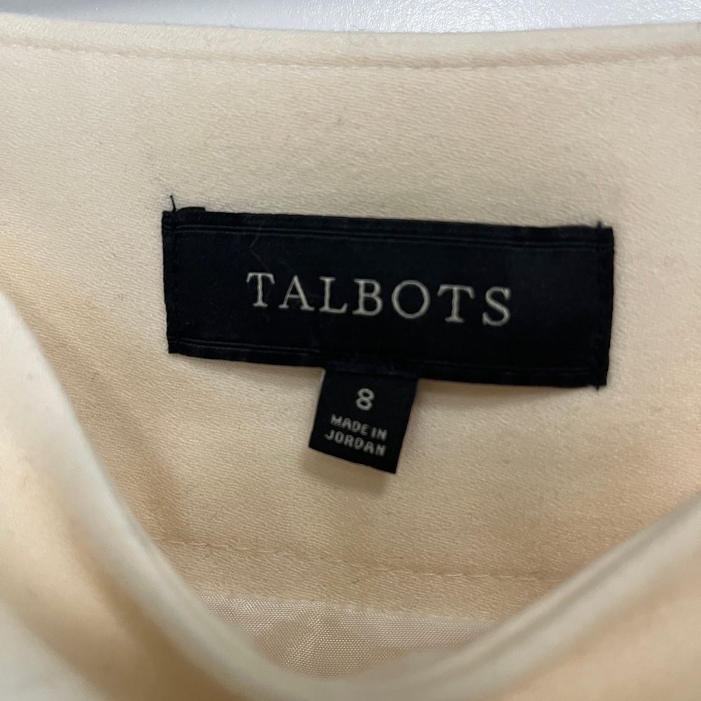 Talbots Creme Color Riding Skirt - Picture 4 of 4